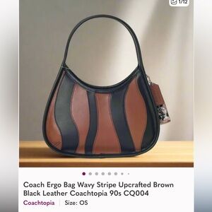 Coach Black and Brown Shoulder Bag Ergo  perfect condition no smoking home